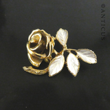 Hollywood Costume Jewellery Brooch, Rose.