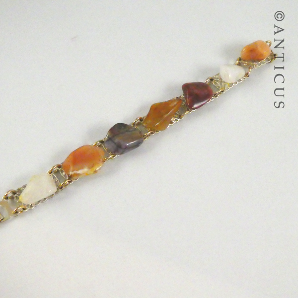 Vintage Agate Stones Bracelet.