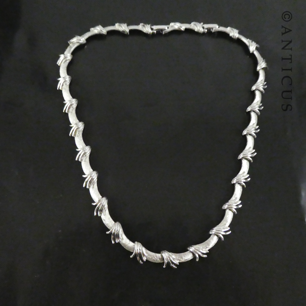 Silvered Necklace, by Corocraft.