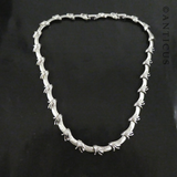 Silvered Necklace, by Corocraft.