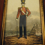 Antique Military Litho, 1820.