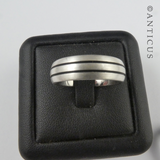 Sterling Silver Niello Band Ring.