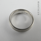 Sterling Silver Niello Band Ring.