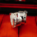 Sterling Silver Small Hoop Earrings with CZs