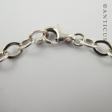 Silver Chain Link Bracelet.