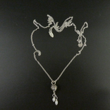 Halia Long Chain Necklace with Two Pearls.