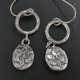 Silver Earrings with Opal.