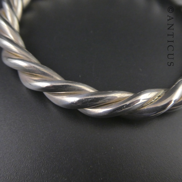 Thick Rope Twist Bangle.