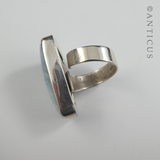 Blue Quartz and Sterling Silver Ring.