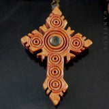 Antique Carved Rosary Beads with Stanhope.