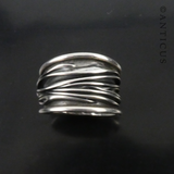 Free Form Silver "Wires" Ring.