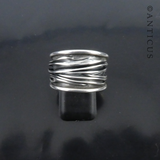 Free Form Silver "Wires" Ring.