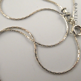Roman Glass and Silver, Pendant on Chain.