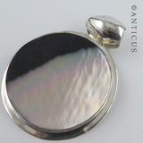 Mussel Shell and Silver Necklace Enhancer.