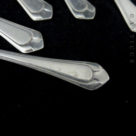 Set of Sterling Silver Spoons, Art Deco, 1932.