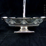 Silver Plate Bread or Cake Basket, Victorian.