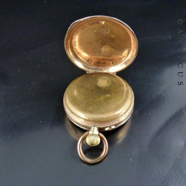 Swiss Petite Gold Pendant Watch, Late 1800s.