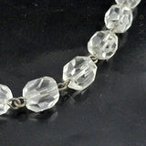 Short Vintage Crystal Necklace.