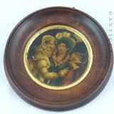 Antique Miniature Painting, Ladies in Period Costume.