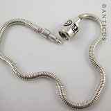Snake Chain Charm Bracelet Base.