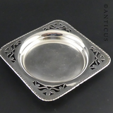 Silver Plated Vintage Coaster or Butter Dish.