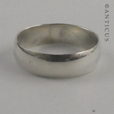 Sterling Silver Man's Band Ring.