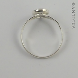 Silver and Paua Shell Ring.