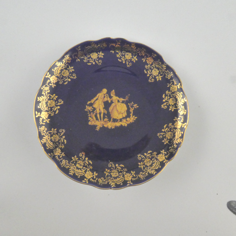 Limoges Plate with Back Stand.