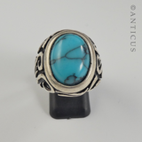 Man's Ring, Silver and Turquoise.