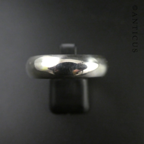 Man's Silver Band Ring.