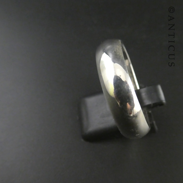 Man's Silver Band Ring.