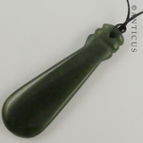 Jade Carved Pendant, Maori Design.