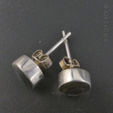 Small Silver and Paua Shell Stud Earrings.