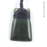 New Zealand Jadeite Pendant, Toki.