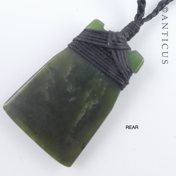 New Zealand Jadeite Pendant, Toki.