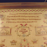 Georgian Sampler, 1823.