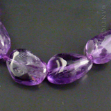 Polished Amethyst Chunks Necklace.