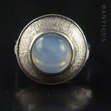 Silver Ring with Moonstone.