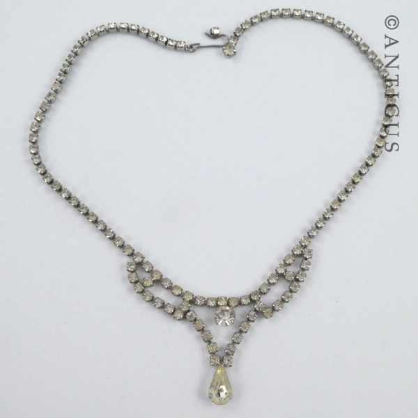 Vintage Crystal Necklace.