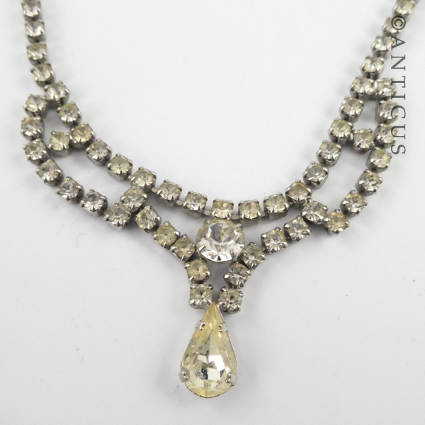 Vintage Crystal Necklace.
