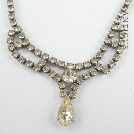Vintage Crystal Necklace.