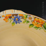 1930s Grindley Large Bowl & Matching Dessert Plate.