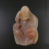 Chinese Soapstone Seal, Lohan Monk.
