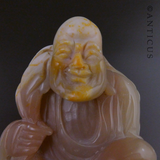 Chinese Soapstone Seal, Lohan Monk.