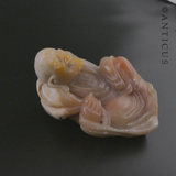Chinese Soapstone Seal, Lohan Monk.
