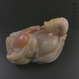Chinese Soapstone Seal, Lohan Monk.