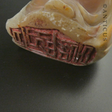 Chinese Soapstone Seal, Lohan Monk.