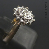 Pretty Gold and Diamond Cluster Ring.