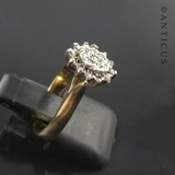 Pretty Gold and Diamond Cluster Ring.