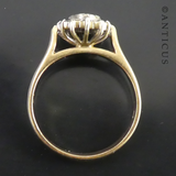 Pretty Gold and Diamond Cluster Ring.
